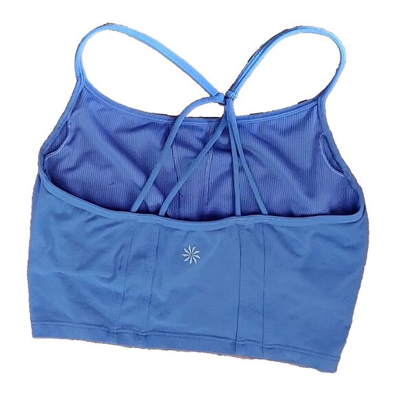 Athleta Beloved Bralette Baja Blue Womens Size Small Sports Bra Internal Bra - Picture 2 of 5
